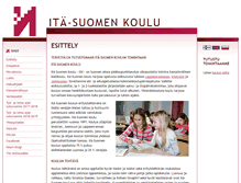 Tablet Screenshot of itasuomenkoulu.fi
